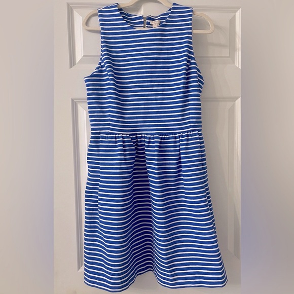 J. Crew Factory Dresses & Skirts - J.Crew Factory Blue and White striped Daybreak Pocket Dress Women’s Medium